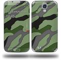 Camouflage Green - Decal Style Skin (fits Samsung Galaxy S IV S4)