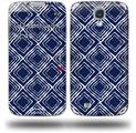 Wavey Navy Blue - Decal Style Skin (fits Samsung Galaxy S IV S4)