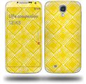 Wavey Yellow - Decal Style Skin (fits Samsung Galaxy S IV S4)