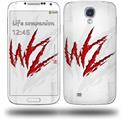 WraptorSkinz WZ on White - Decal Style Skin (fits Samsung Galaxy S IV S4)