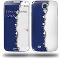 Ripped Colors Blue White - Decal Style Skin (fits Samsung Galaxy S IV S4)