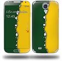 Ripped Colors Green Yellow - Decal Style Skin (fits Samsung Galaxy S IV S4)