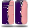 Ripped Colors Purple Pink - Decal Style Skin (fits Samsung Galaxy S IV S4)