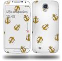 Anchors Away White - Decal Style Skin (fits Samsung Galaxy S IV S4)