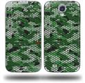 HEX Mesh Camo 01 Green - Decal Style Skin (fits Samsung Galaxy S IV S4)