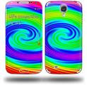 Rainbow Swirl - Decal Style Skin (fits Samsung Galaxy S IV S4)