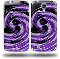 Alecias Swirl 02 Purple - Decal Style Skin (fits Samsung Galaxy S IV S4)