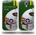 WWII Bomber War Plane Pin Up Girl - Decal Style Skin (fits Samsung Galaxy S IV S4)