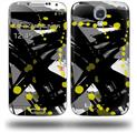 Abstract 02 Yellow - Decal Style Skin (fits Samsung Galaxy S IV S4)