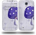 Mushrooms Purple - Decal Style Skin (fits Samsung Galaxy S IV S4)