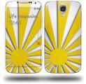 Rising Sun Japanese Flag Yellow - Decal Style Skin (fits Samsung Galaxy S IV S4)