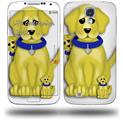 Puppy Dogs on White - Decal Style Skin (fits Samsung Galaxy S IV S4)