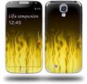 Fire Yellow - Decal Style Skin (fits Samsung Galaxy S IV S4)