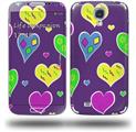Crazy Hearts - Decal Style Skin (fits Samsung Galaxy S IV S4)