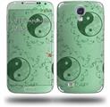 Feminine Yin Yang Green - Decal Style Skin (fits Samsung Galaxy S IV S4)