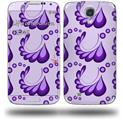 Petals Purple - Decal Style Skin (fits Samsung Galaxy S IV S4)