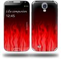 Fire Red - Decal Style Skin (fits Samsung Galaxy S IV S4)