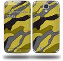 Camouflage Yellow - Decal Style Skin (fits Samsung Galaxy S IV S4)