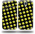 Smileys on Black - Decal Style Skin (fits Samsung Galaxy S IV S4)