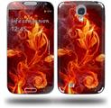 Fire Flower - Decal Style Skin (fits Samsung Galaxy S IV S4)