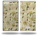 Flowers and Berries Yellow - Decal Style Skin (fits Nokia Lumia 928)