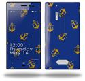Anchors Away Blue - Decal Style Skin (fits Nokia Lumia 928)