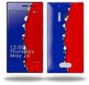 Ripped Colors Blue Red - Decal Style Skin (fits Nokia Lumia 928)