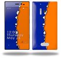 Ripped Colors Blue Orange - Decal Style Skin (fits Nokia Lumia 928)