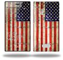 Painted Faded and Cracked USA American Flag - Decal Style Skin (fits Nokia Lumia 928)