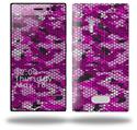 HEX Mesh Camo 01 Pink - Decal Style Skin (fits Nokia Lumia 928)