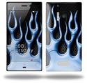Metal Flames Blue - Decal Style Skin (fits Nokia Lumia 928)