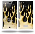 Metal Flames Yellow - Decal Style Skin (fits Nokia Lumia 928)