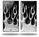 Metal Flames Chrome - Decal Style Skin (fits Nokia Lumia 928)