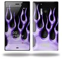 Metal Flames Purple - Decal Style Skin (fits Nokia Lumia 928)