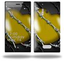 Barbwire Heart Yellow - Decal Style Skin (fits Nokia Lumia 928)