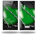 Barbwire Heart Green - Decal Style Skin (fits Nokia Lumia 928)