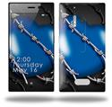 Barbwire Heart Blue - Decal Style Skin (fits Nokia Lumia 928)