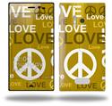 Love and Peace Yellow - Decal Style Skin (fits Nokia Lumia 928)