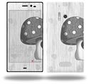 Mushrooms Gray - Decal Style Skin (fits Nokia Lumia 928)