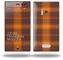 Plaid Pumpkin Orange - Decal Style Skin (fits Nokia Lumia 928)