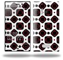 Red And Black Squared - Decal Style Skin (fits Nokia Lumia 928)
