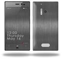 Simulated Brushed Metal Silver - Decal Style Skin (fits Nokia Lumia 928)