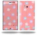 Pastel Flowers on Pink - Decal Style Skin (fits Nokia Lumia 928)