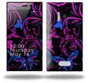 Twisted Garden Hot Pink and Blue - Decal Style Skin (fits Nokia Lumia 928)