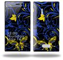 Twisted Garden Blue and Yellow - Decal Style Skin (fits Nokia Lumia 928)