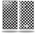 Checkered Canvas Black and White - Decal Style Skin (fits Nokia Lumia 928)