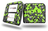 WraptorCamo Old School Camouflage Camo Lime Green - Decal Style Vinyl Skin fits Nintendo 2DS - 2DS NOT INCLUDED