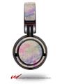 Decal style Skin Wrap for Sony MDR ZX100 Headphones Pastel Abstract Pink and Blue (HEADPHONES  NOT INCLUDED)