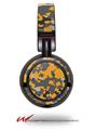 Decal style Skin Wrap for Sony MDR ZX100 Headphones WraptorCamo Old School Camouflage Camo Orange (HEADPHONES  NOT INCLUDED)