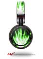 Decal style Skin Wrap for Sony MDR ZX100 Headphones Lightning Green (HEADPHONES  NOT INCLUDED)